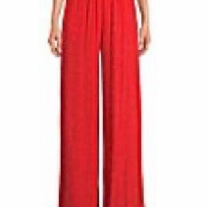 Giani Bernini Vibrant Red Wide Leg Jumpsuit